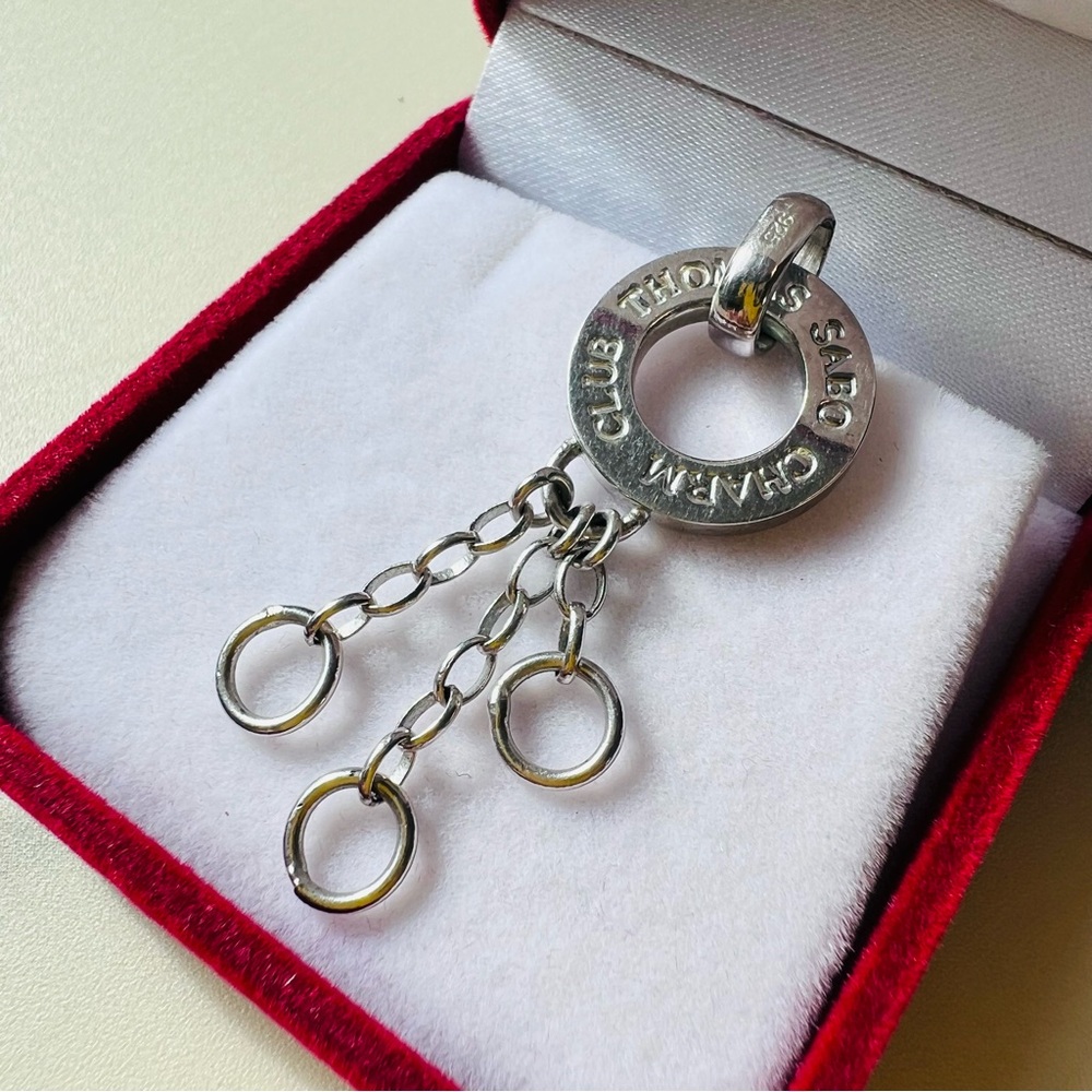 Lovely Thomas Sabo Charm Club Sterling Silver Charm Carrier Pendant
